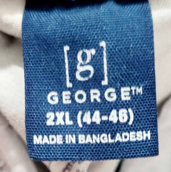 George Stretch Shorts with Pockets Super Soft Gray Camo Men's Size 2XL - Picture 7 of 9